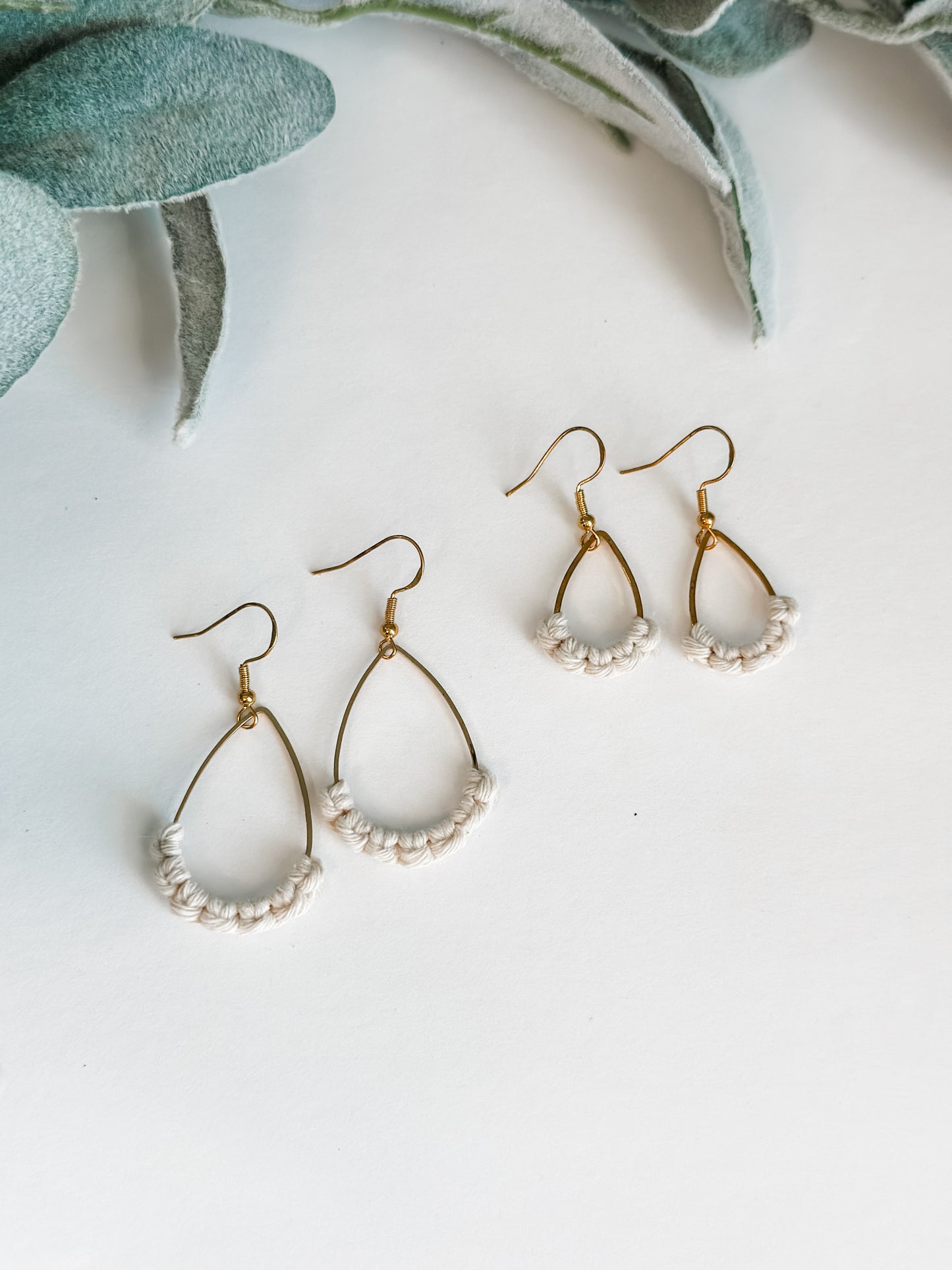 Gold Tear Drop Earrings