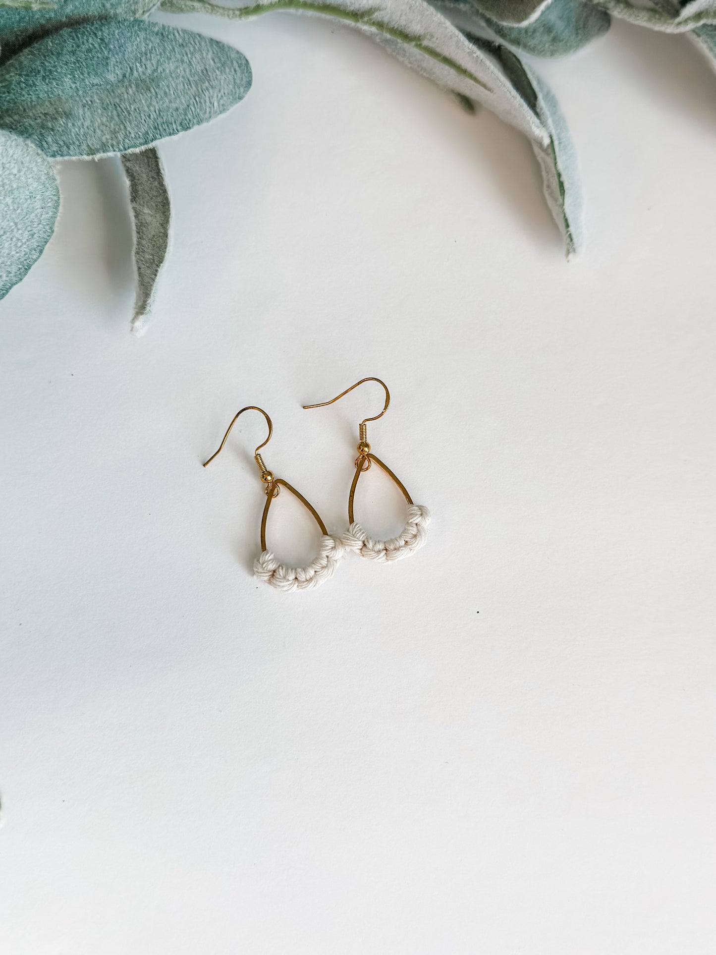Gold Tear Drop Earrings