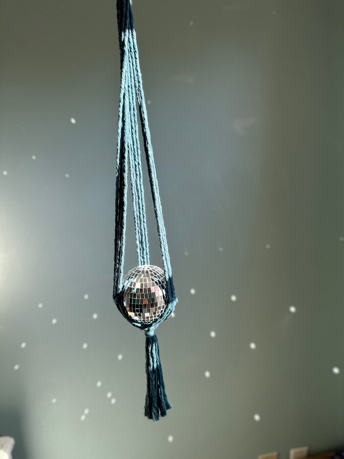 Macrame Disco Ball Hanger