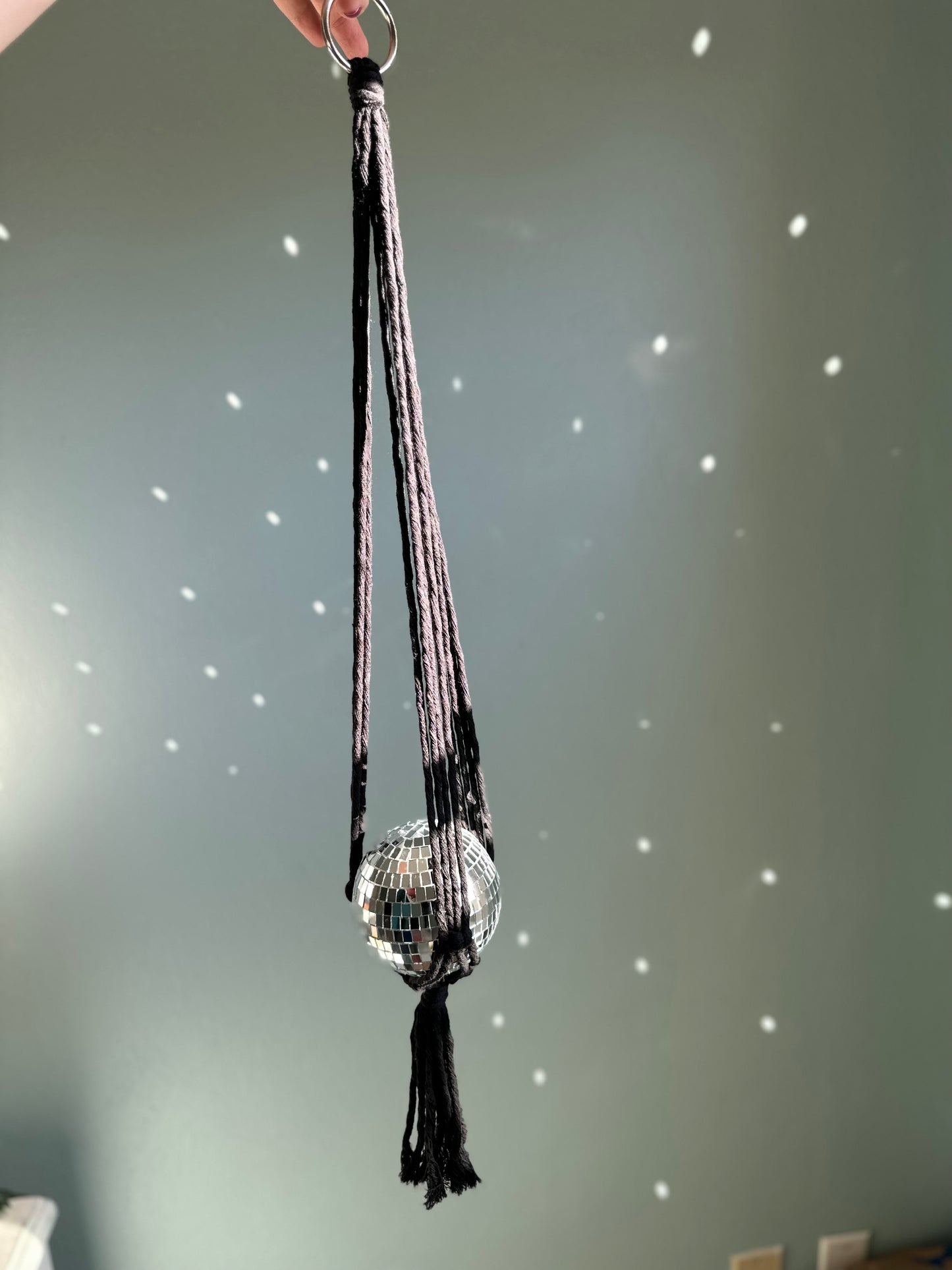 Macrame Disco Ball Hanger