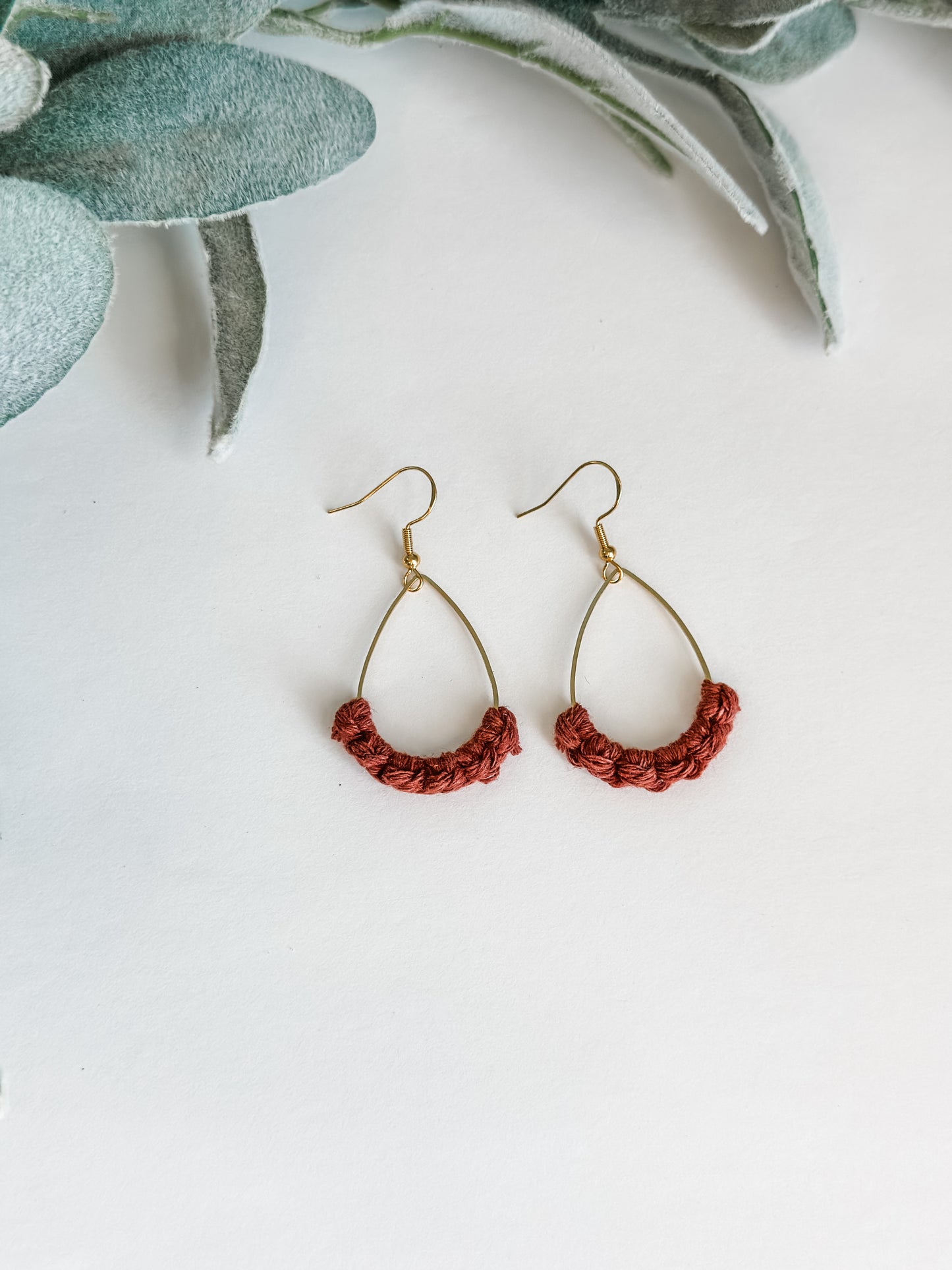Gold Tear Drop Earrings
