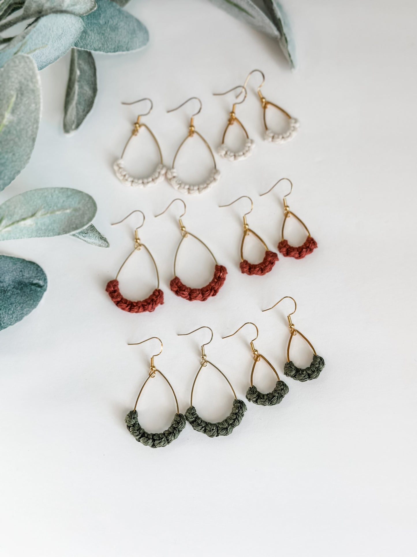 Gold Tear Drop Earrings