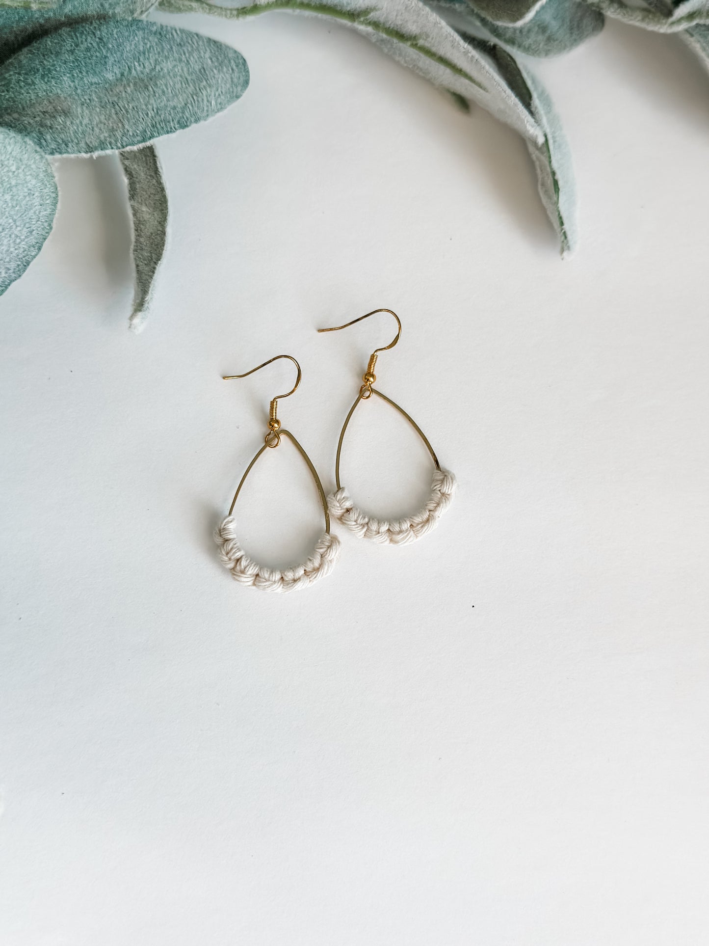 Gold Tear Drop Earrings